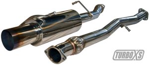 Subaru Impreza Performance Exhaust - Turbo XS - Catback - Blued - `02-`07